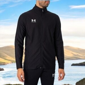 Under Armour Mens Micro Fleece Jacket S Full Zip Athletic Sweatshirt Logo NEW